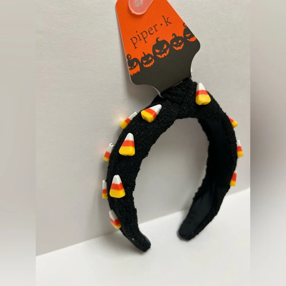 NWT ⚜️🖤⚜️ PIPER K Halloween Candy Corn Headband